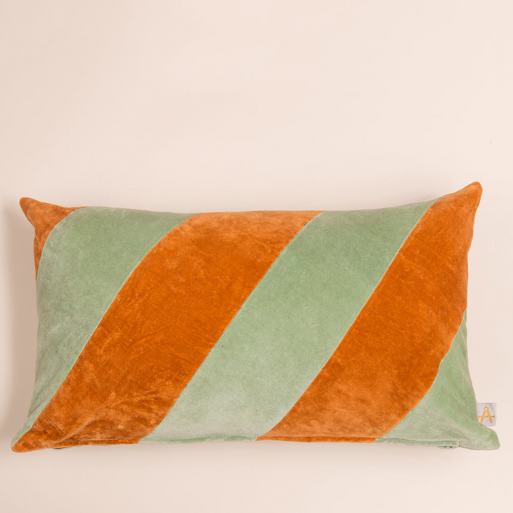 Carnival Cushion Cover - Aqua/Rust | Decor Accents